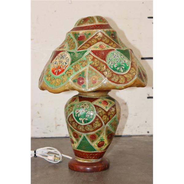 Vintage CAMEL Skin LAMP from Pakistan