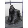Image 1 : BRONZE GORILLA Sculpture, Weight 4lbs