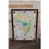Image 2 : Rowland Ward "Hunting and Conservation" Africa Map Print by artist E. Buckley in a Wood and Glass