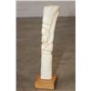 Image 3 : African Woman Figure Statue Carved from Bone on a Wood Stand