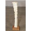 Image 4 : African Woman Figure Statue Carved from Bone on a Wood Stand