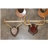 Image 5 : (3) MULE DEER Antler Racks and (2) WHITETAIL DEER Antler Racks all on Wood Plaques (ONE$)
