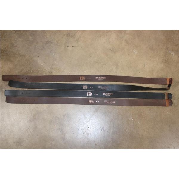 (4) Leather BELTS by ZEB (ONE$)