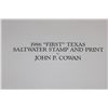 Image 8 : Limited Ed. 1986 "First" Texas State Saltwater Fishing Stamp & Print signed by artist John P. Cowan
