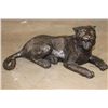 Image 1 : Laying TIGER Bronze Sculpture, Weight 10 lbs