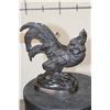 Image 3 : Bronze ROOSTER Sculpture on a Bronze Base, Weight 8 lbs