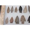 Image 5 : (38) Native American ARROWHEADS in a Display Case (ONE$)