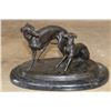 Image 1 : "Jiji et Giselle" or "Jiji and Giselle" Bronze sculpture after PJ Mene on a Marble Base, Weight 6