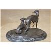 Image 5 : "Jiji et Giselle" or "Jiji and Giselle" Bronze sculpture after PJ Mene on a Marble Base, Weight 6