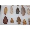 Image 6 : (32) Prehistoric Northeast Texas Flint Spear Point ARROWHEADS in a Display Case (ONE$)
