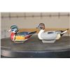 Image 1 : (2) Collectible Miniature Jett Burnet "Ducks Unlimited" Resin Duck Decoys (ONE$)