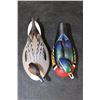 Image 9 : (2) Collectible Miniature Jett Burnet "Ducks Unlimited" Resin Duck Decoys (ONE$)
