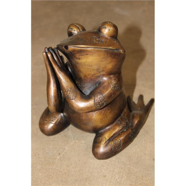 Small Bronze FROG Fountain, Weight 3 lbs
