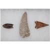 Image 2 : (1) Incredible Texas Corner Tang ARROWHEAD, (1) Clovis ARROWHEAD, and (1)Pelican ARROWHEAD (ONE$)