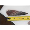 Image 6 : (9) Flint Spear Point ARROWHEADS in a Display Case (ONE$)