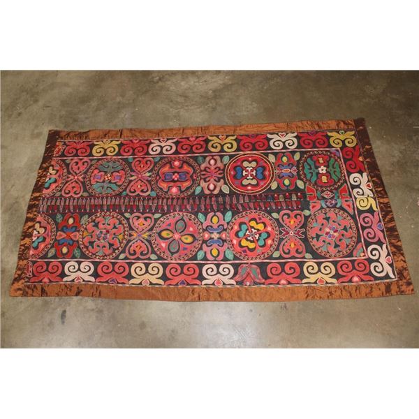 Embroidered Suzani Tribal Textile Tapestry