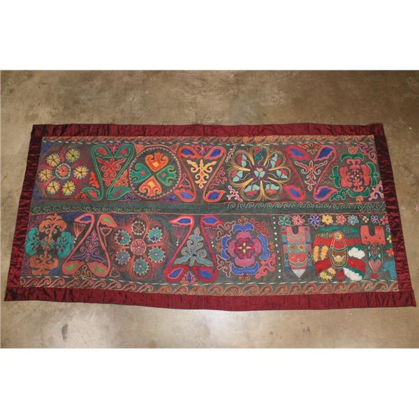 Embroidered Suzani Tribal Textile Tapestry