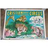 Image 1 : Original "Cristiani Bros. Circus" Advertisement from 1958 by Artist F.D. Freeland