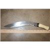 Image 6 : Antique 19th Century (1800's) Nepalese KUKRI KNIFE with a Beaded Sheath
