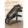 Image 7 : XXL Life-sized PIG Bronze Statue, Weight 105 lbs