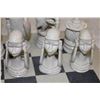 Image 10 : *Big* Hand-carved Soap Stone African CHESS BOARD Set with All 32 Pieces