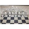 Image 7 : *Big* Hand-carved Soap Stone African CHESS BOARD Set with All 32 Pieces