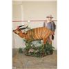 Image 2 : Life-sized BONGO with a Life-sized BLUE DUIKER on a Base with Wheels