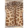 Image 3 : XXL GIRAFFE Rug with a Canvas Backing, Hanging Loops, and Leather Piping