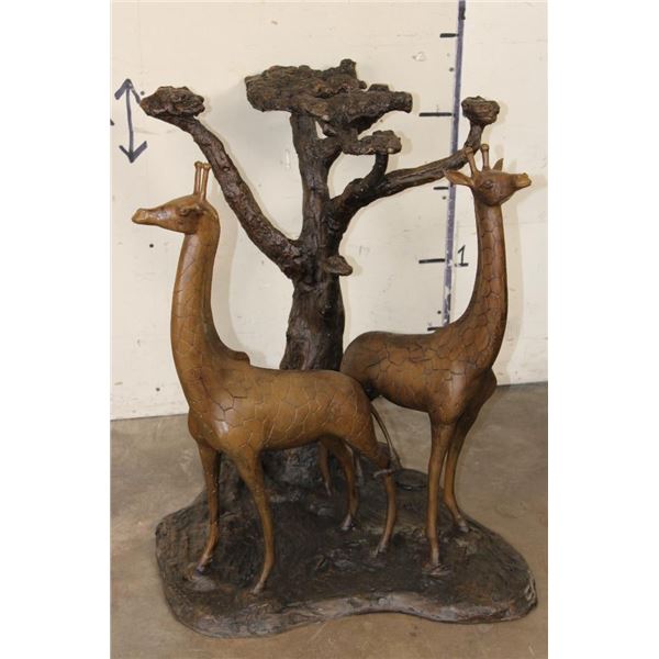 XXL Bronze GIRAFFE Table Base, Weight 102 lbs