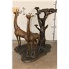 Image 3 : XXL Bronze GIRAFFE Table Base, Weight 102 lbs