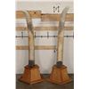Image 17 : *TEXAS RESIDENTS ONLY* 128 lb Set of ELEPHANT IVORY TUSKS on Wood Base Stands