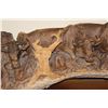 Image 6 : Huge Original Hand-carved Leadwood Sculpture of WILDEBEESTS by artist Robert Nzali