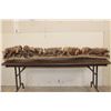 Image 1 : 6' Long Original Hand-carved Leadwood CAPE BUFFALO Heard Sculpture by artist Mandla Khumalo