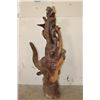 Image 5 : XL 4' Original Leadwood Hand-carved Sculpture "Lucky" by African artist Nhlanhla S. Nkala