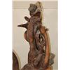 Image 7 : XL 4' Original Leadwood Hand-carved Sculpture "Lucky" by African artist Nhlanhla S. Nkala