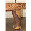 Image 11 : Hand-carved Shape of AFRICA Coffee Table with 3 Carved Elephant Foot Legs