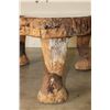 Image 12 : Hand-carved Shape of AFRICA Coffee Table with 3 Carved Elephant Foot Legs