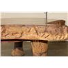 Image 16 : Hand-carved Shape of AFRICA Coffee Table with 3 Carved Elephant Foot Legs