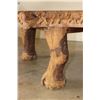 Image 18 : Hand-carved Shape of AFRICA Coffee Table with 3 Carved Elephant Foot Legs