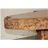 Image 7 : Hand-carved Shape of AFRICA Coffee Table with 3 Carved Elephant Foot Legs