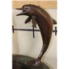 Image 4 : XL Bronze Garden Fountain with 4 DOLPHINS, Weight 113 lbs