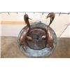 Image 8 : XL Bronze Garden Fountain with 4 DOLPHINS, Weight 113 lbs