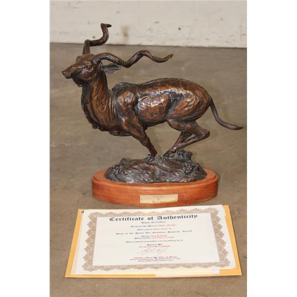 Original Cast Bronze "Flight" by Raj S. Paul, #5/26 with a COA