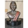 Image 1 : Original Bronze African Masai Bust on a Black Granite Base signed and numbered by Raj S. Paul