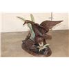 Image 5 : XXL DUCK Family Bronze Sculpture on a Marble Base, Weight 79 lbs