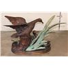 Image 8 : XXL DUCK Family Bronze Sculpture on a Marble Base, Weight 79 lbs