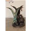 Image 9 : XXL DUCK Family Bronze Sculpture on a Marble Base, Weight 79 lbs