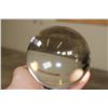 Image 6 : Glass 5" Diameter "Crystal Ball" With a Custom Wooden Stand