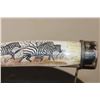 Image 3 : Scrimshawed HIPPOPOTAMUS Ivory Tusk by African artist Luciana Masina