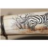 Image 7 : Scrimshawed HIPPOPOTAMUS Ivory Tusk by African artist Luciana Masina